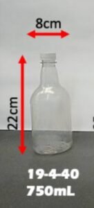 Envase para líquido 750 cc