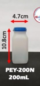 Envase lácteo 200 cc