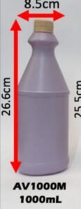 Envase tipo blanqueador con tapa de seguridad 1 L
