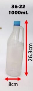Envase tipo garrafa con tapa, válvula o pistola 1 L