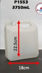 Garrafa cuadrada 3,75 L