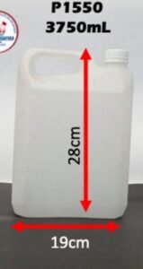 Garrafa cuadrada 3,75 L