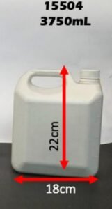 Garrafa cuadrada 3,75 L