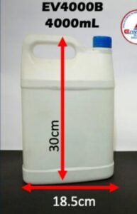 Garrafa rectangular 4 L