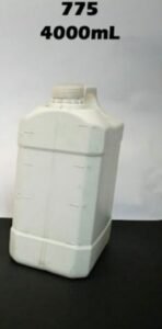 Garrafa rectangular 4 L