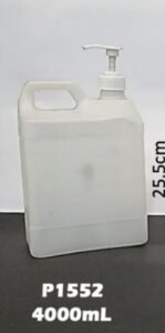 Garrafa rectangular 4 L