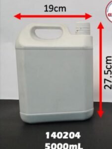 Garrafa rectangular 5 L