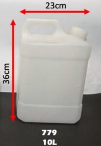 Garrafa cuadrada y rectangular 10 L