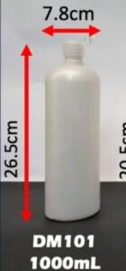 Envase cosmético multiuso blanco 1 L