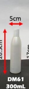 Envase cosmético multiuso blanco 300 cc