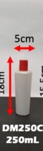 Envase cosmético multiuso blanco 250 cc