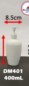 Envase cosmético multiuso blanco 400 cc