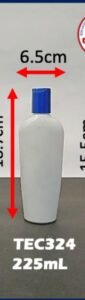 Envase cosmético multiuso blanco 225 cc
