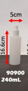 Envase cosmético multiuso blanco 240 cc