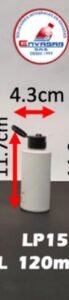 Envase cosmético multiuso blanco 120 cc