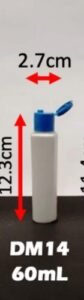 Envase cosmético multiuso blanco 60 cc
