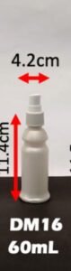 Envase cosmético multiuso blanco 60 cc