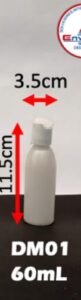 Envase cosmético multiuso blanco 60 cc