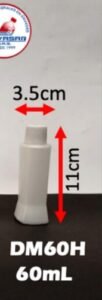 Envase cosmético multiuso blanco 60 cc