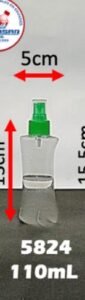 Envase cosmético multiuso transparente 110 cc