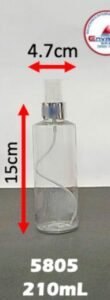 Envase cosmético multiuso transparente 210 cc