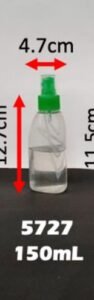 Envase cosmético multiuso transparente 150 cc