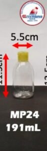 Envase cosmético multiuso transparente 191 cc