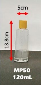 Envase cosmético multiuso transparente 120 cc