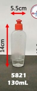 Envase cosmético multiuso transparente 130 cc