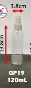 Envase cosmético multiuso transparente 120 cc