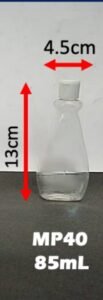 Envase cosmético multiuso transparente 85 cc