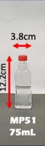 Envase cosmético multiuso transparente 75 cc