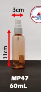 Envase cosmético multiuso transparente 60 cc