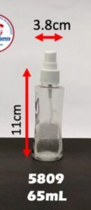 Envase cosmético multiuso transparente 65 cc