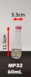 Envase cosmético multiuso transparente 60 cc