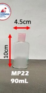Envase cosmético multiuso transparente 90 cc
