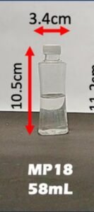 Envase cosmético multiuso transparente 58 cc