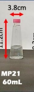 Envase cosmético multiuso transparente 60 cc