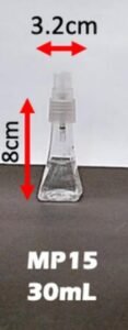 Envase cosmético multiuso transparente 30 cc