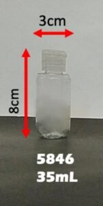 Envase cosmético multiuso transparente 35 cc