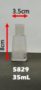 Envase cosmético multiuso transparente 35 cc