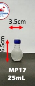 Envase cosmético multiuso transparente 25 cc