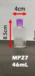 Envase cosmético multiuso transparente 46 cc
