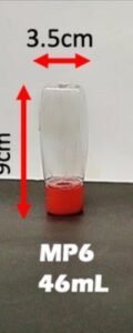 Envase cosmético multiuso transparente 46 cc