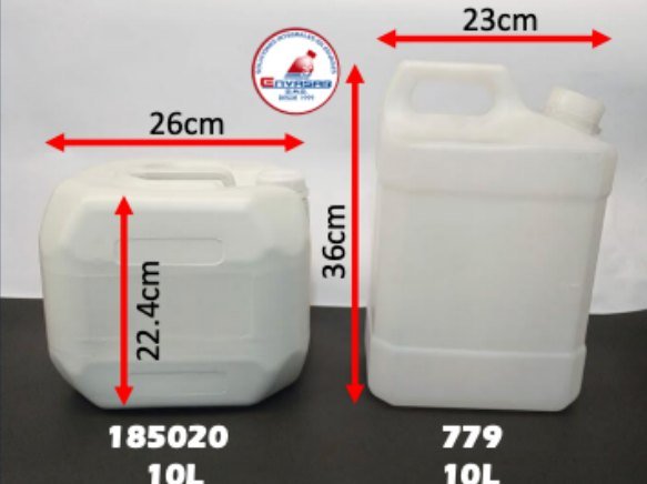 Garrafa cuadrada y rectangular — Envasar SAS