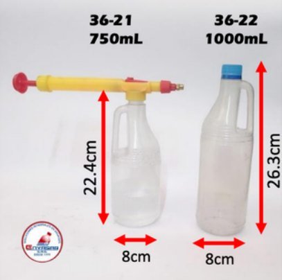Envases tipo garrafa con tapa, válvula o pistola — Envasar SAS