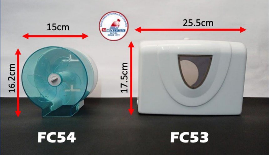 Contenedores de papel higiénico y toallas de baño — Envasar SAS