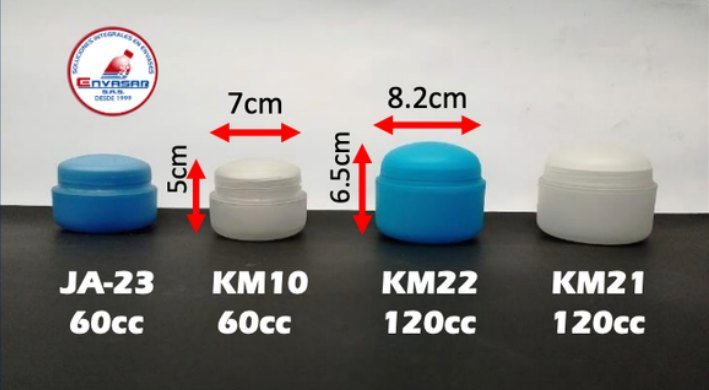 Potes para crema — Envasar SAS