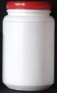 Envase blanco original con tapa 1 L