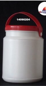 Envase blanco recuperado con tapa y manija 2 L